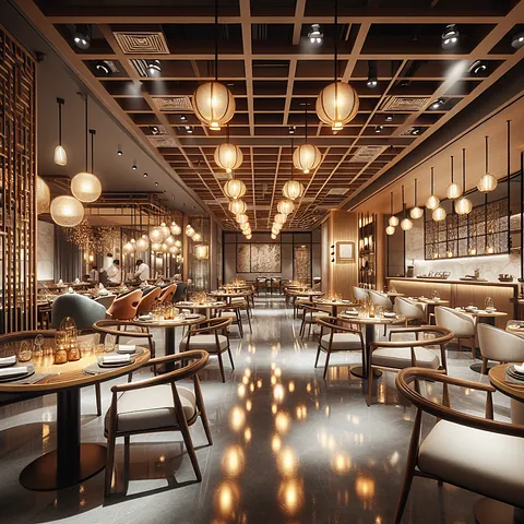 Modern Taiwanese restaurant with elegant decor