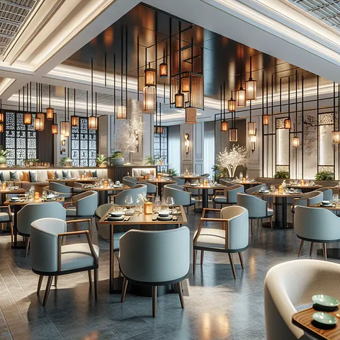 Modern Taiwanese restaurant with contemporary decor